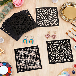1 Bag Square Acrylic Clay Templates&nbsp;DIY-BC0017-60