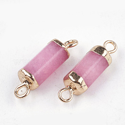 Electroplate Natural White Jade Links&nbsp;X-G-S344-01H