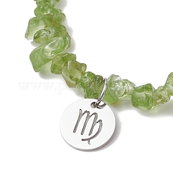 Natural Peridot Stretch Bracelets&nbsp;BJEW-JB11147-06