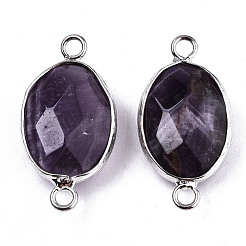 Natural Amethyst Links/Connectors&nbsp;G-T131-102-19