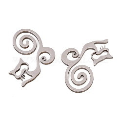 201 Stainless Steel Pendants&nbsp;STAS-B135-10P