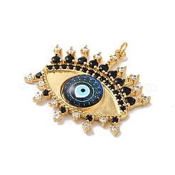 Rack Plating Brass Cubic Zirconia Pendants&nbsp;KK-G504-19G-01