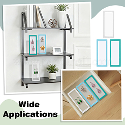 6Pcs 3 Colors Transparent Thin Film Suspension Plastic Jewelry Display Boxes&nbsp;CON-NB0002-43