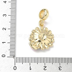 Brass Enamel European Dangle Charms&nbsp;KK-P330-03G