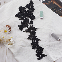 Polyester Embroidery Lace Appliques&nbsp;LS-DIY-WH0401-95