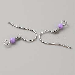 304 Stainless Steel Earring Hooks&nbsp;LS-STAS-WH0027-64P-10