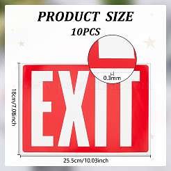 Paper Emergency Exits Signs&nbsp;AJEW-WH0609-685