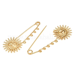 Sun 304 Stainless Steel Safety Pins Brooch Findings&nbsp;SA-CBA098D-13E-G