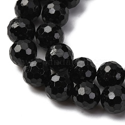 Natural Black Tourmaline Beads Strands&nbsp;G-S345-8mm-002