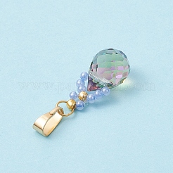 Glass Seed Beaded Pendants&nbsp;PALLOY-MZ00590-01