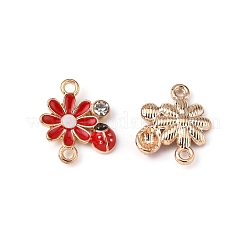 Zinc Alloy Enamel Connector Charms&nbsp;FIND-TAC0009-23KCG-02
