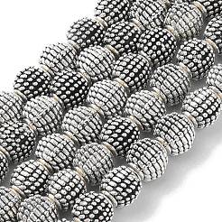 Round Tibetan Style Alloy Beads&nbsp;TIBEB-O007-34-RS