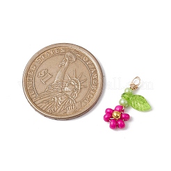 12Pcs Seed Beads Beaded Charms&nbsp;PALLOY-MZ00281