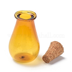 Glass Cork Bottles Ornament&nbsp;AJEW-O032-02I