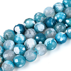 Dyed & Heated Natural Fire Crackle Agate Beads Strands&nbsp;G-N359-01B-06