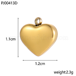 304 Stainless Steel Pendants&nbsp;STAS-OY007-02G