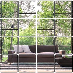 PET Plastic Mirror Wall Stickers&nbsp;AJEW-WH0018-68B