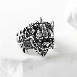 Punk Style 304 Stainless Steel Dragon Finger Rings for Men&nbsp;UN0454-5