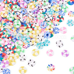 70G 10 Colors Handmade Polymer Clay Beads&nbsp;CLAY-TA0001-76