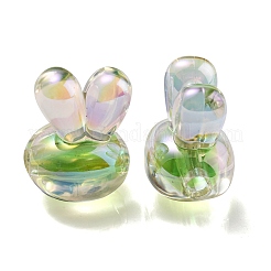 UV Plating Rainbow Iridescent Acrylic Beads&nbsp;X1-PACR-E001-05C