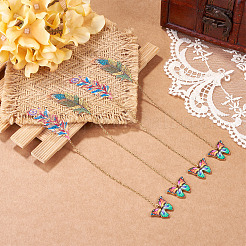 4Pcs 2 Styles Stainless Steel & Alloy Bookmarks&nbsp;AJEW-TAC00110
