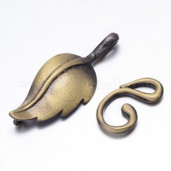 Brass Hook Clasps&nbsp;KK-L116-02