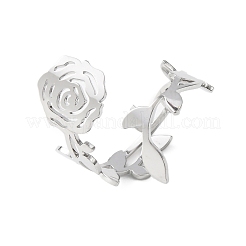 304 Stainless Steel Cuff Rings&nbsp;RJEW-D337-03P