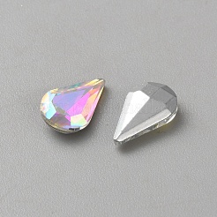 Glass Rhinestone Cabochons&nbsp;GLAA-WH0042-30C