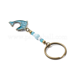 Alloy Conch Pendant Keychains&nbsp;KEYC-JKC01225-08