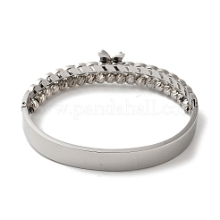 Stainless Steel 2 Lines Butterfly Hinged Bangles for Women&nbsp;BJEW-G719-21P