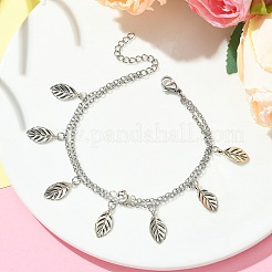 304 Stainless Steel Cable Chains Double Layer Multi-strand Bracelet&nbsp;BJEW-TA00458