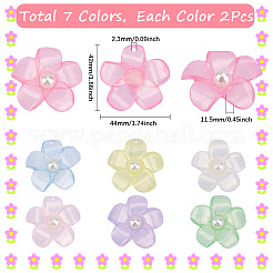14Pcs 7 Colors Opaque Resin Pendants&nbsp;FIND-SP0003-17