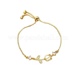 Zinc Alloy Pave Rhinestone Glass & Cat Eye Box Chain Slider Bracelets&nbsp;WG18DF5-01