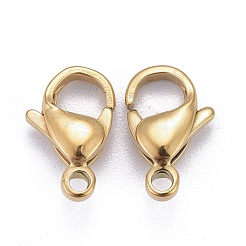 Ion Plating(IP) 316L Surgical Stainless Steel Lobster Claw Clasps&nbsp;STAS-H353-C-02G-A