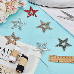 24Pcs 3 Colors Star Glass Rhinestone Hotfix Rhinestone&nbsp;DIY-DR0002-05