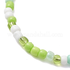 7Pcs Dyed Synthetic Turquoise & Electroplate Non-magnetic Synthetic Hematite Beads Stretch Bracelets&nbsp;BJEW-JB13428