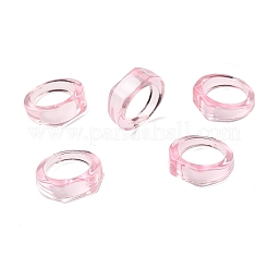 Kids Transparent Acrylic Glue on Ring Base&nbsp;LS-RJEW-P154-01A-01