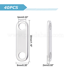 40Pcs 201 Stainless Steel Links Connectors&nbsp;STAS-DC0003-19