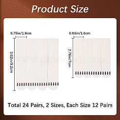 2 Sets 2 Styles Removable Plastic & Traceless Glue Hook and Loop Fastener&nbsp;DIY-CN0003-18