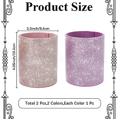 2Pcs 2 Colors Imitation Leather Pen Holders&nbsp;AJEW-CL0005-80