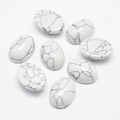 Synthetic Howlite Cabochons&nbsp;X-G-P215-10-13x18mm