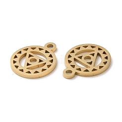 Ion Plating(IP) Chakra Theme 304 Stainless Steel Charms&nbsp;STAS-Q303-10G