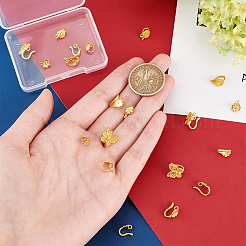 20Pcs 5Style Rack Plating Brass S Hook Clasps&nbsp;KK-PH0004-18