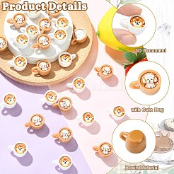 40Pcs 2 Colors Resin Mug with Cute Dog Display Decoration&nbsp;RESI-CJ0005-38