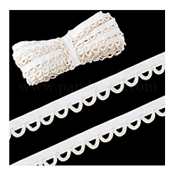 10 Yards Cotton Single Picot Edged Ribbon&nbsp;OCOR-WH0070-142A