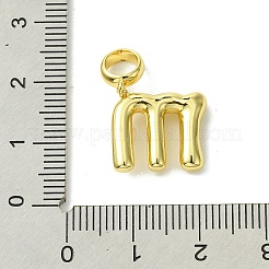 Rack Plating Brass with ABS Plastic Pearl European Dangle Charms&nbsp;KK-G501-02M-G