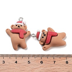 Christmas Theme Opaque Resin Pendants&nbsp;RESI-N039-101