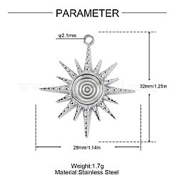304 Stainless Steel Pendants&nbsp;STAS-OY019-06P