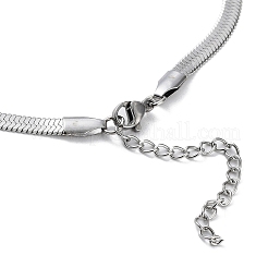 201 Stainless Steel Herringbone Chain Necklaces&nbsp;NJEW-P282-07P-1
