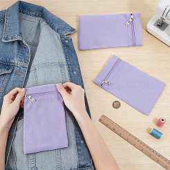 Canvas Cloth Zipper Bags&nbsp;ABAG-WH0077-09B-01